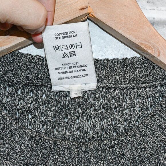 S.N.S. Herning Men's Fisherman Crew Grey white noise remix - Picture 8 of 8